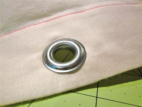 metal ring for making hole in fabric|how to set holes on fabric.